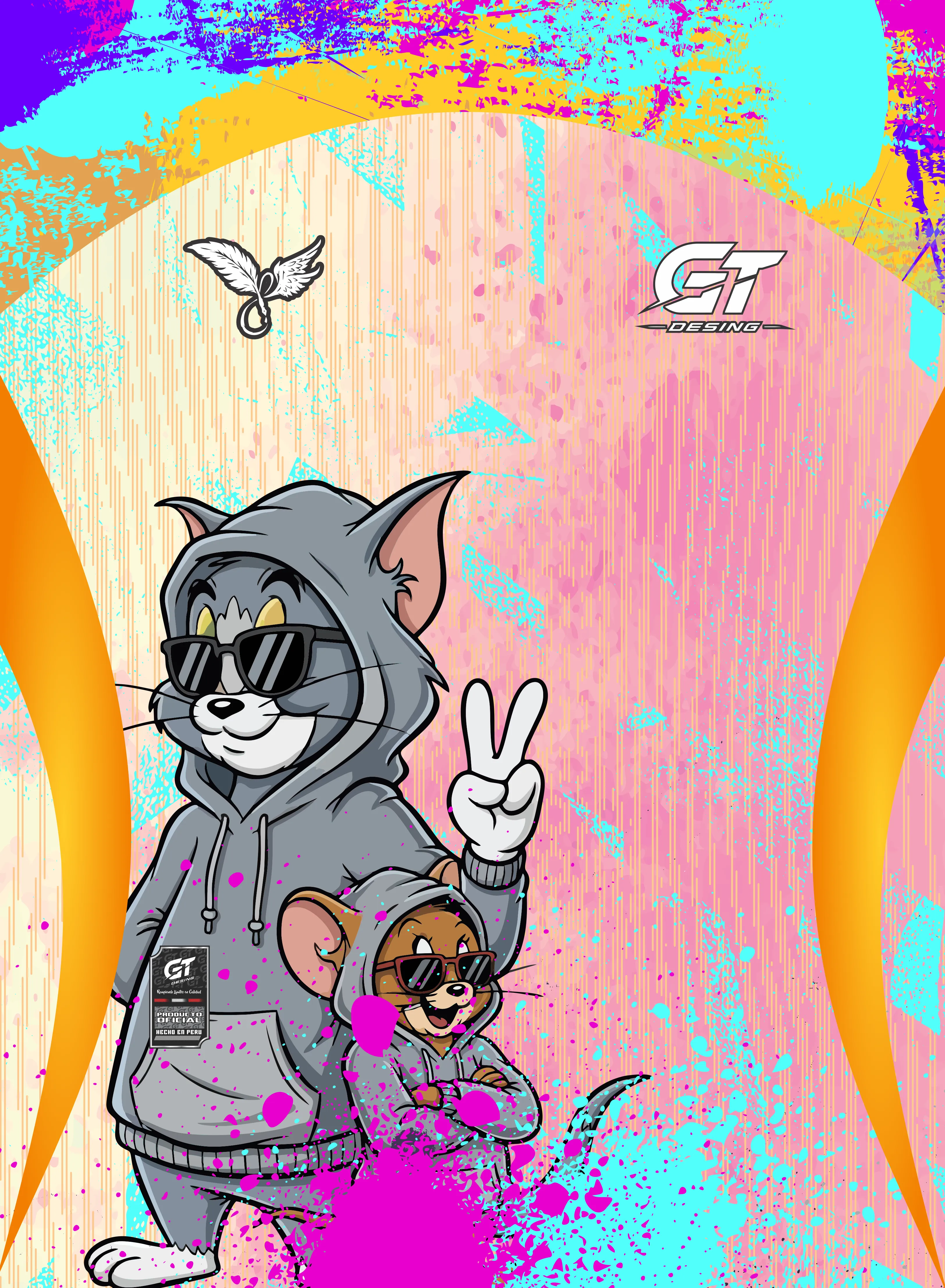 diseño de ton y jerry